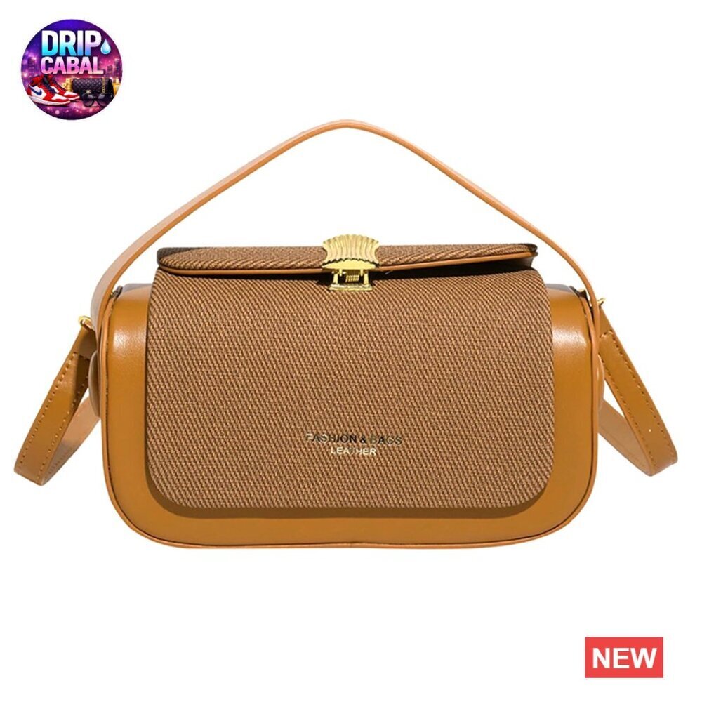 Mini Square Crossbody Bag Chic Retro Y2K Leather Purse Trendy Handbag